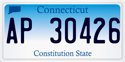 CT license plate AP30426