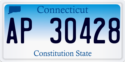 CT license plate AP30428
