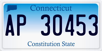 CT license plate AP30453