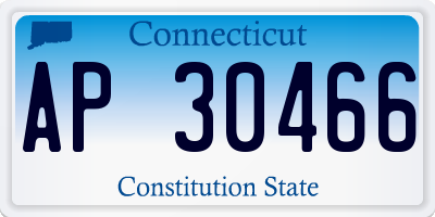 CT license plate AP30466