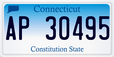 CT license plate AP30495