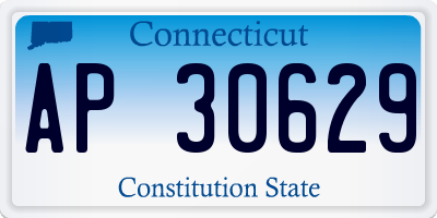 CT license plate AP30629