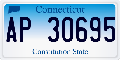 CT license plate AP30695