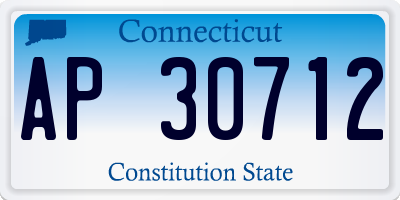 CT license plate AP30712