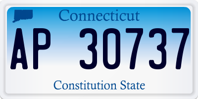 CT license plate AP30737