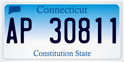 CT license plate AP30811