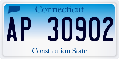CT license plate AP30902