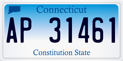 CT license plate AP31461