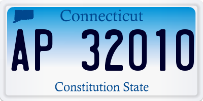 CT license plate AP32010