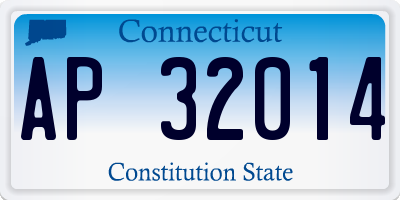 CT license plate AP32014