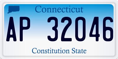 CT license plate AP32046