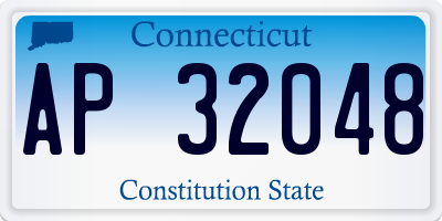 CT license plate AP32048