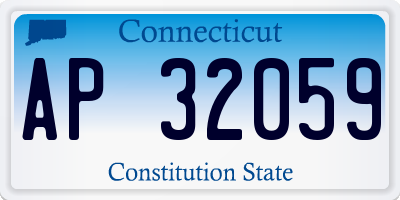 CT license plate AP32059