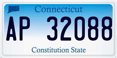 CT license plate AP32088