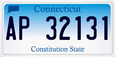 CT license plate AP32131