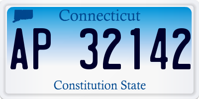 CT license plate AP32142