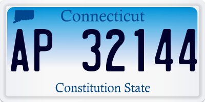 CT license plate AP32144