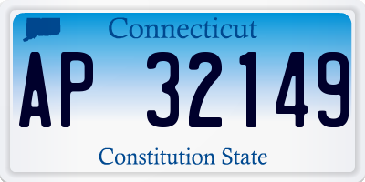 CT license plate AP32149