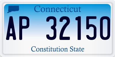 CT license plate AP32150