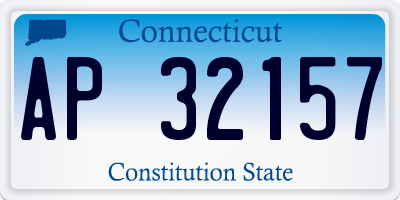 CT license plate AP32157