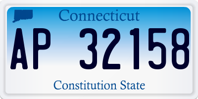 CT license plate AP32158