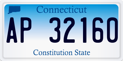CT license plate AP32160