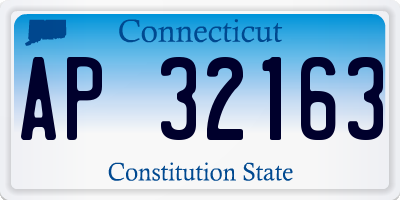 CT license plate AP32163