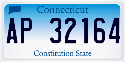 CT license plate AP32164