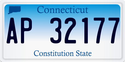 CT license plate AP32177