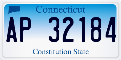 CT license plate AP32184