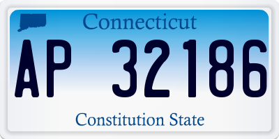 CT license plate AP32186
