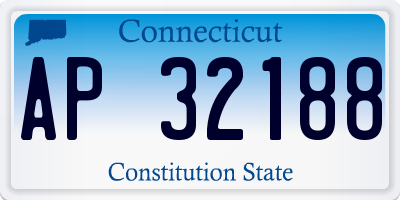 CT license plate AP32188