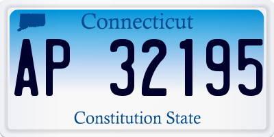 CT license plate AP32195