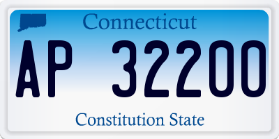 CT license plate AP32200