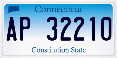 CT license plate AP32210