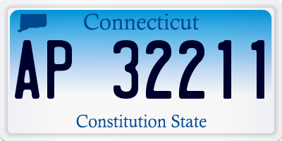 CT license plate AP32211
