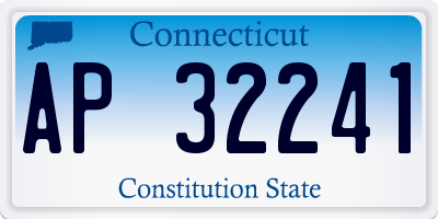 CT license plate AP32241