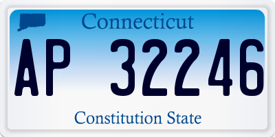 CT license plate AP32246