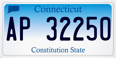 CT license plate AP32250
