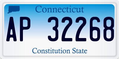 CT license plate AP32268
