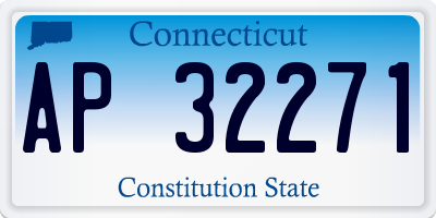 CT license plate AP32271