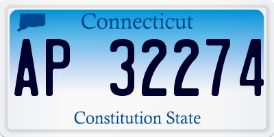 CT license plate AP32274