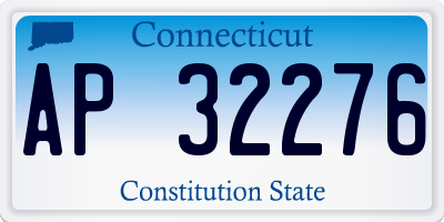 CT license plate AP32276