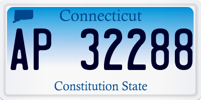 CT license plate AP32288