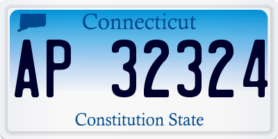 CT license plate AP32324