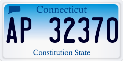 CT license plate AP32370