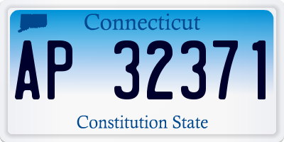 CT license plate AP32371