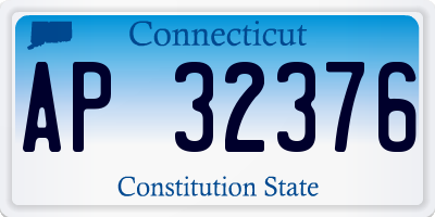 CT license plate AP32376