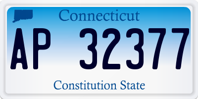 CT license plate AP32377