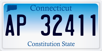 CT license plate AP32411